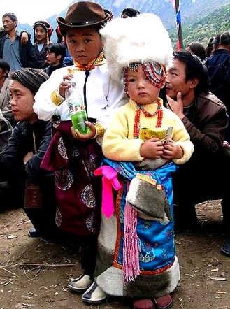 tibetan, habitants, sichuan, tibet